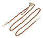 Cadena Plana Correa Ajustable 120cm Para Cartera Gold Marron 0