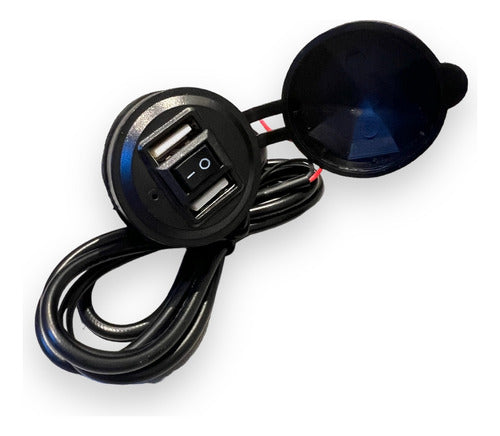 Double USB Charger Port with Mount for Motorcycle 2