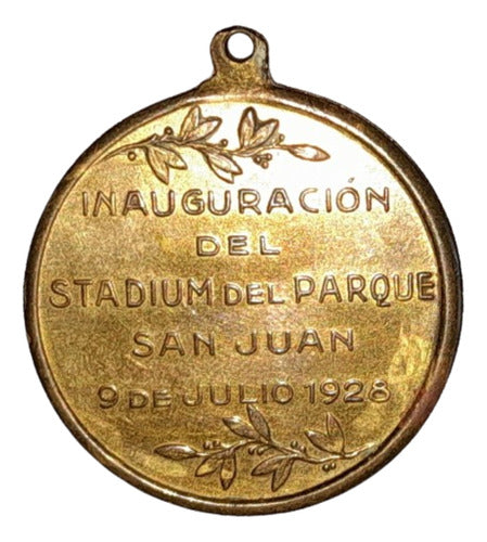 Medalla De San Juan Inauguración Del Stadium Del Parque San Juan 1928 1