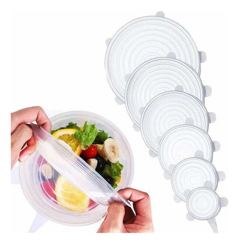 Casa Perfecta Reusable Silicone Lids Set x6 Flexi Cover 0