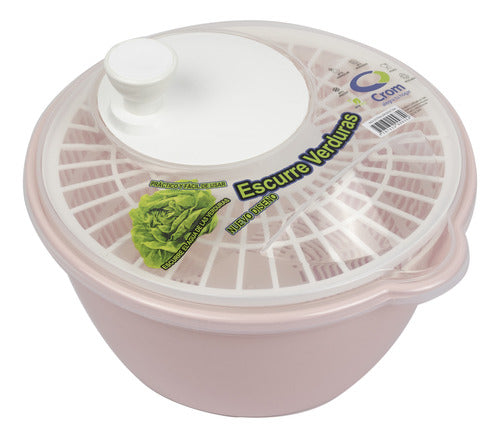 Escurridor Centrifugo De Verduras Rosa Crom Crom Cro088 0