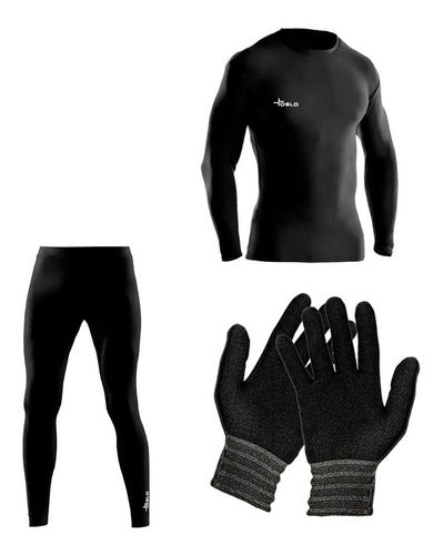 Oslo Thermal Set with Lined Interior + Leather Gloves ** FAS Moto 0