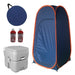 Portable Toilet + Shower Tent Disintegrating Camping Combo 0
