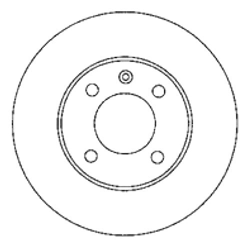 Breme Front Brake Disc (239mm) VW Gol I 91-94 0