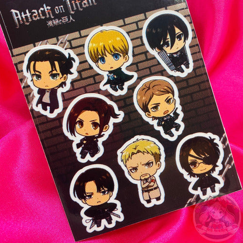 Plancha De Stickers Attack On Titan 3