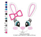 Easter Bunny Girl Face Embroidery Machine Design 688 1
