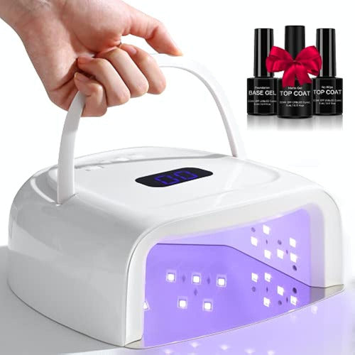 Lámpara De Uñas Led Uv Recargable De 60 Vatios, Luz De Esmal 0