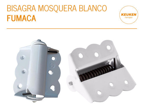 Bisagra Mosquera Puerta Mosquitero Blanco 1