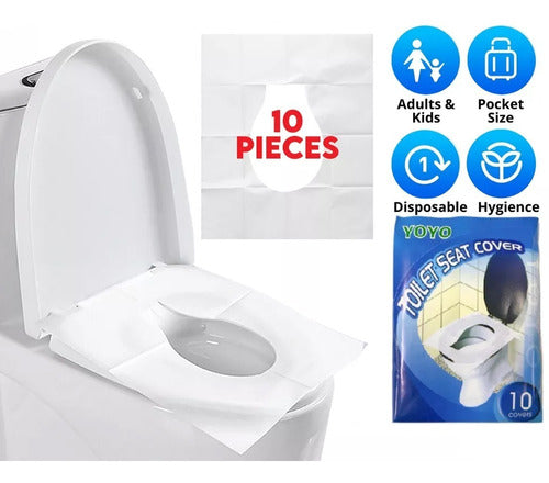 Yoyo Disposable Toilet Paper Covers for Travel - Pack of 20 0