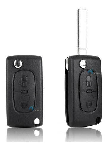Key Shell Peugeot 206 207 307 308 Partner 406 407 (2 Buttons) 2