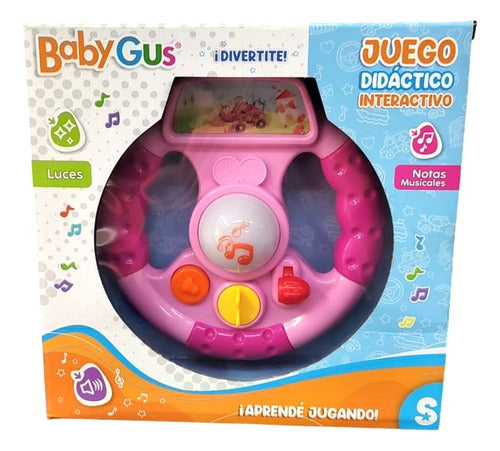 Baby Gus Interactive Baby Steering Wheel with Lights and Sound 1