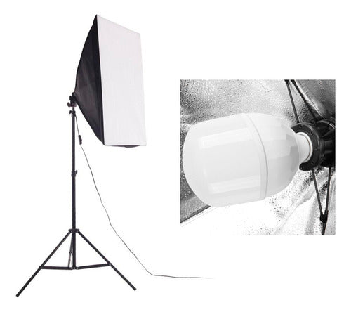 Selens Softbox Led 65W Continuous Light 50x70cm with Tripod for Photography and Video 0