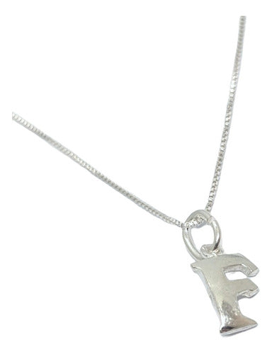 925 Silver Initial Letter Necklace 24