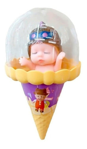 Alitoys Mini Baby Toy Doll in Cone with Hat Colors 0