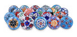 Cosynee - 20 X Mix Vintage Look Flower Ceramic Knobs Door Handle Cabinet Drawer Cupboard Pull 1