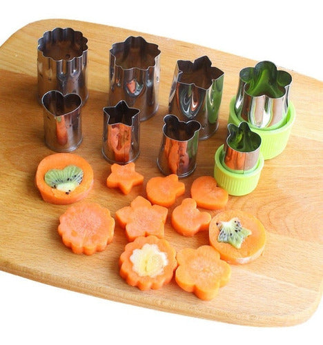 Stainless Steel 8-Piece Flower Shape Rice Fruit Cutter Set 0