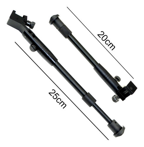 NUX Tactical Bipod for Picatinny Rails - Extendable Side Bipod 1