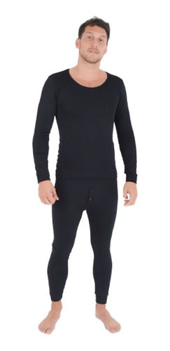 Pack of 3 Long Thermal Microfiber Fleece Boxer Shorts for Men 1