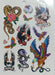 Temporary Self-Adhesive Tattoos Variety Pack 6 Sheets 1