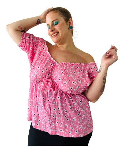 Floral Paisana Blouse Pili Plus Size Summer Specials 4