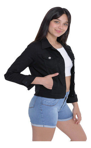 Classic Stretchy Denim Jacket for Women 1