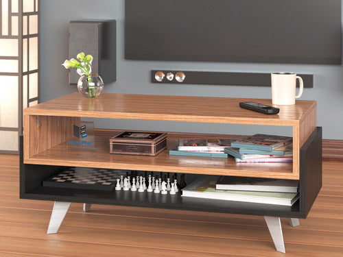 Floating TV Stand + Floating Shelf + Coffee Table Living Room Set 4