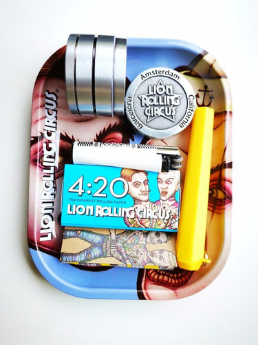 Lion Rolling Circus Grinder 4p Clipper Papers Kit 4