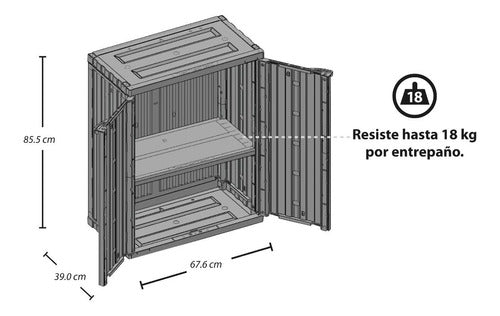 Rimax Medium Plastic Cabinet 2