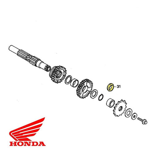 Honda CR 125 04-08 / CRF 250 04-12 Pinion Bushing Seal 1