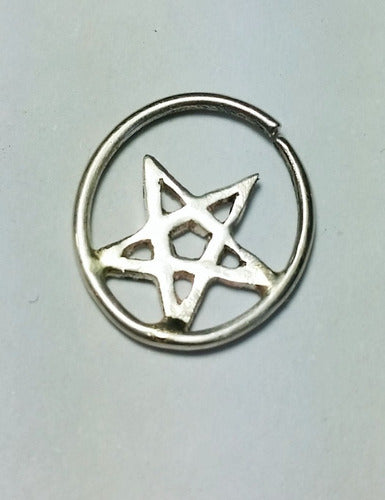 Arbol Divine Septum Helix Fake Lobule Sterling Silver Star Pentagram Piercing 1