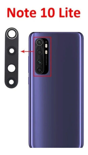 Xiaomi Glass Rear Camera Lens for Mi Note 10 Lite 4