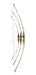 Traditional Deflex-Reflex Ambidextrous Longbow for Kids 48 inches 6