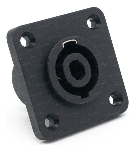 Square Chassis 4-Contact Female Speakon Connector 0