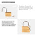 Premium 75mm Golden Lockers Padlock with 3 Keys 4