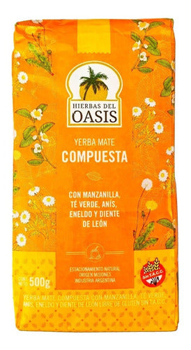 Hierbas del Oasis Yerba Mate Detox Oasis - 500 Grs - 3 Units 0