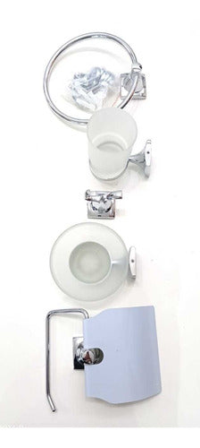 Planeta Grifo's Total Metal Bathroom Accessories Kit 6 Pieces 0