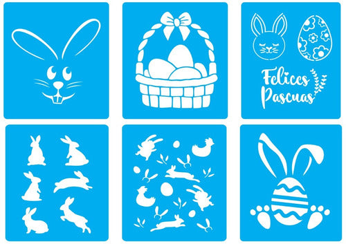 Pack Vectores Corte Laser - 52 Stencils Pascua 1