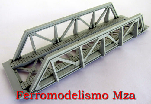 Mehano - Puente Recto Reticulado Con 26 Pilares - H0 0