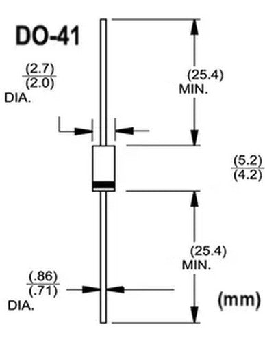 10 Rectifier Diodes 1N4004 1