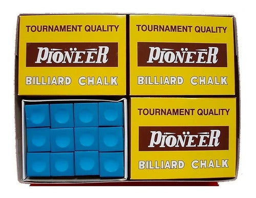 144 Pioneer Pool Billiards Chalks - 12 Boxes of 12 Chalks 0