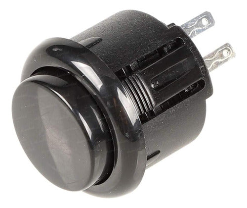 ELUMILED Arcade Push Button 24mm Int - 27mm Ext Black 0