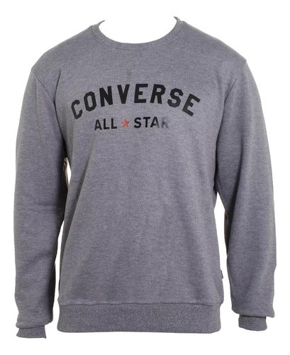 Converse Buzo Algodon Hombre All Star Crew Sin Capucha Prem 0