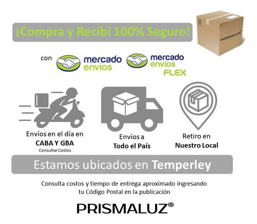 Prismaluz Artefacto Estanco Hermetico 1x18w Led Tipo Marea 1 X 18w 1