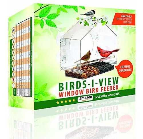 Comedero Para Pajaros De Ventana Con 4 Ventosas Extrafuertes 4