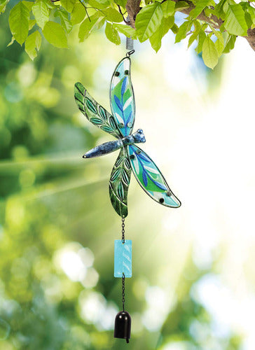 Sunset Vista Designs Jumbo Fusion Glass Dragonfly Decoración 1