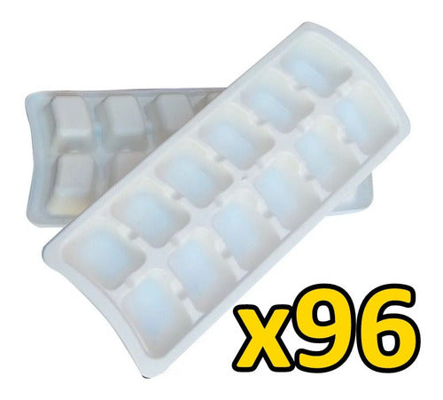 Bazar Floresta Flexible Plastic Ice Cube Trays Pack of 96 Units 1