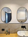 Oval Mirror 50x75cm PVC Frame 4