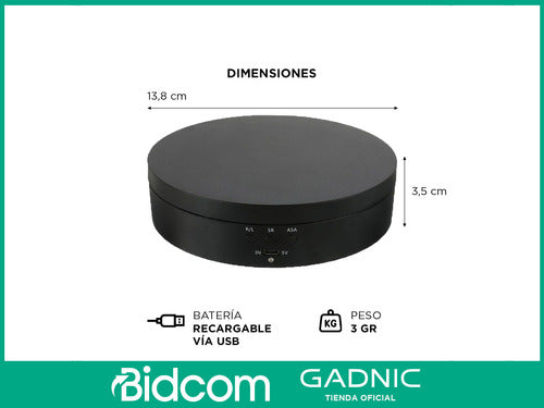 Gadnic 360° Rotating Photography Platform 5