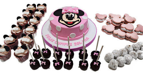 SS GOURMET Sweet Table Minnie for 30 People - Cake, Cupcakes, and Cake Pops 0