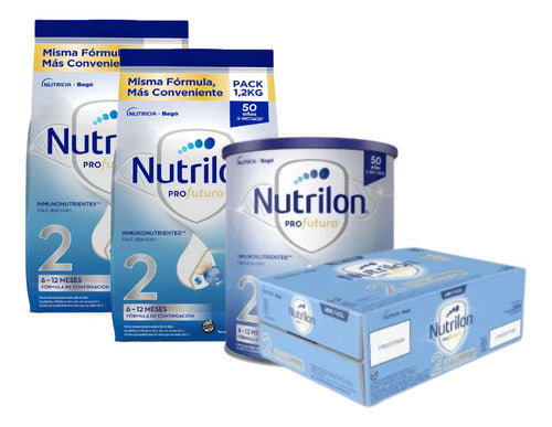 Nutrilon Profutura 2 Pack Lata + 2 Pouch 1.2kg + 24 Bricks 0